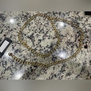 Gold chain belt